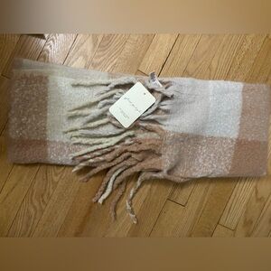 Cozy Beige and Cream Free People Scarf